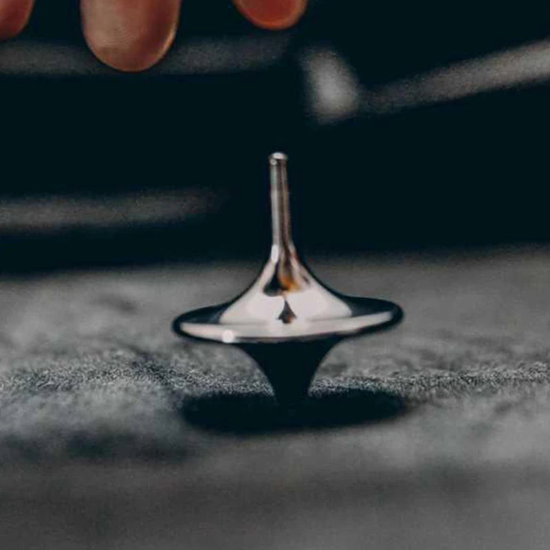 2PCS Hot Movie Totem Metal Gyro Silver Hand Spinning Top Fingertips Small Cyclone Gyroscope Fidget Toys for Children Gifts