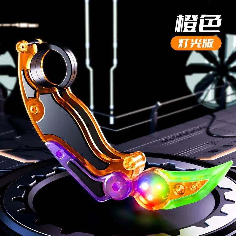 3D Toy Gravity Knife Decompression Toy Push Card Small Plastic Toy Butterfly Claw Knife