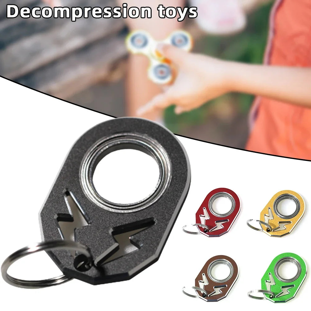 Cool Style Spinner Keychain Durable Keychain Spinning Key Decompression Fidget Toy