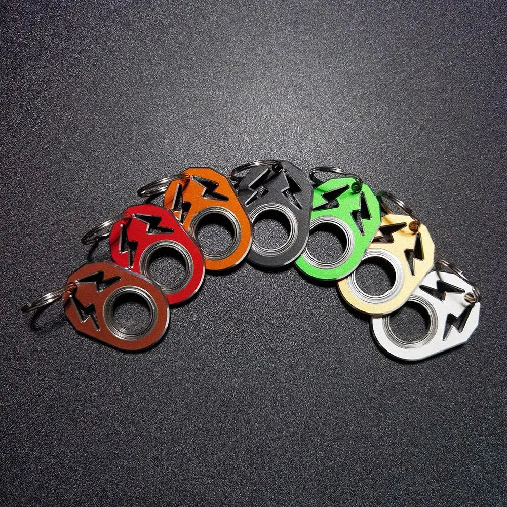 Cool Style Spinner Keychain Durable Keychain Spinning Key Decompression Fidget Toy