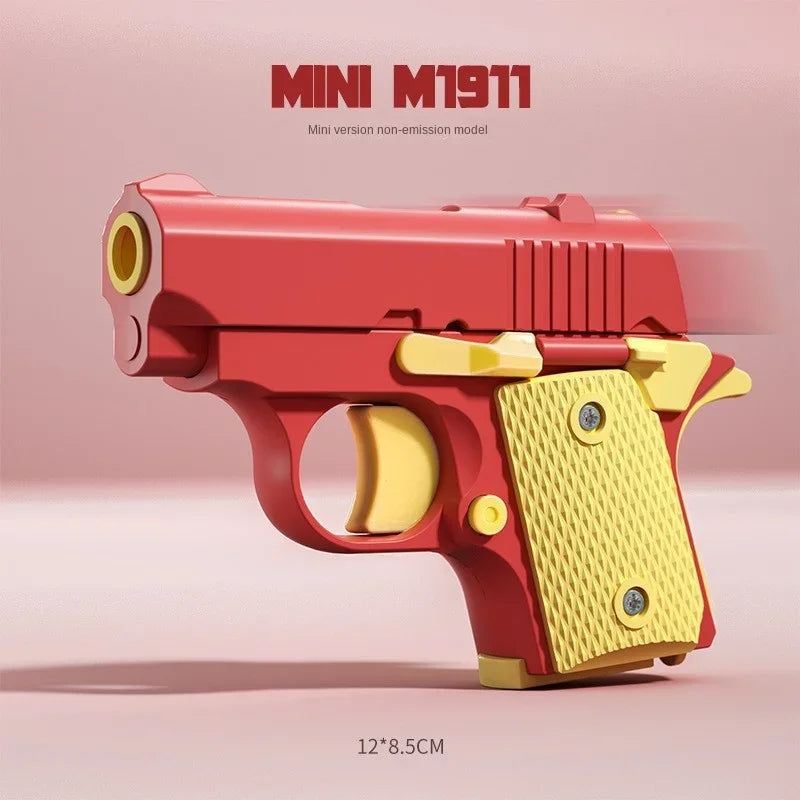 Mini Children's Toy Guns Model 3D Printing Fidget Toy for Kids Adults Stress Relief Toy