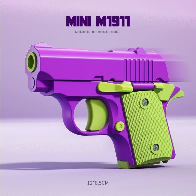 Mini Children's Toy Guns Model 3D Printing Fidget Toy for Kids Adults Stress Relief Toy
