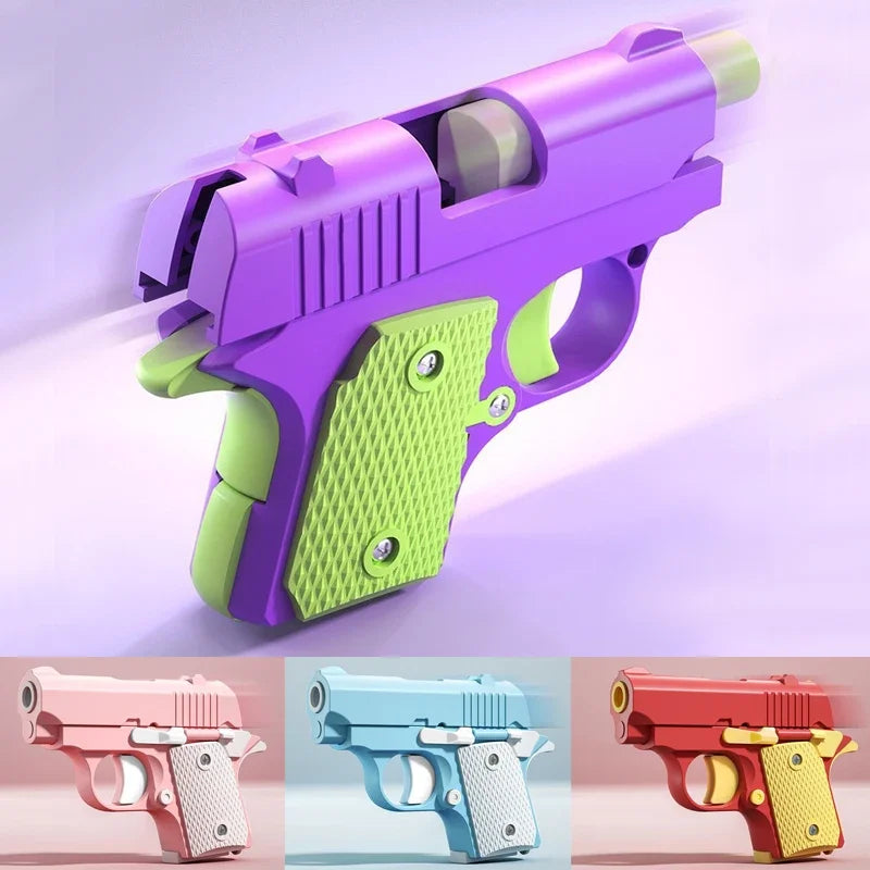 Mini Children's Toy Guns Model 3D Printing Fidget Toy for Kids Adults Stress Relief Toy