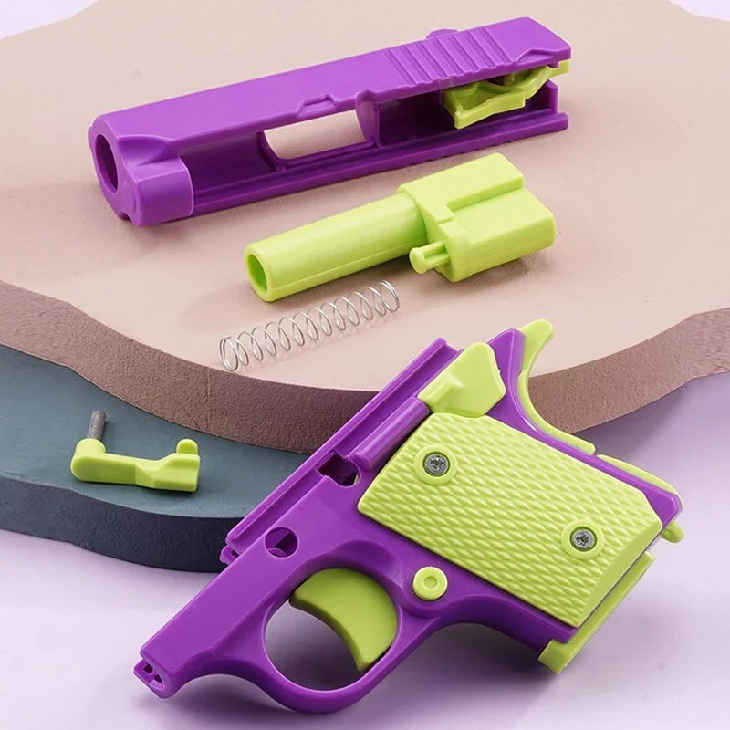Mini Children's Toy Guns Model 3D Printing Fidget Toy for Kids Adults Stress Relief Toy