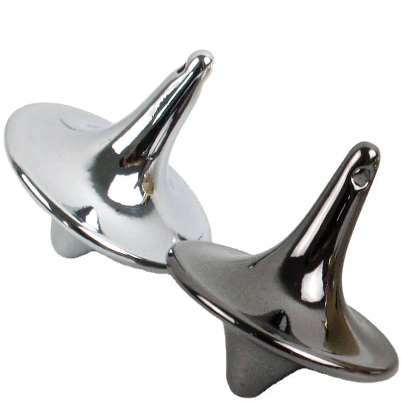 2PCS Hot Movie Totem Metal Gyro Silver Hand Spinning Top Fingertips Small Cyclone Gyroscope Fidget Toys for Children Gifts